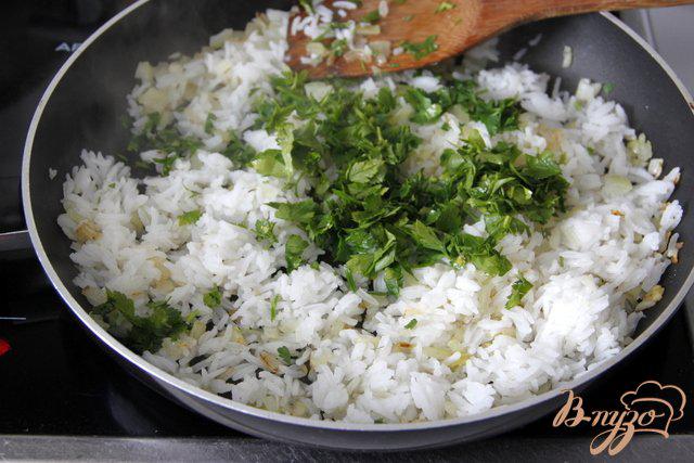 Фото приготовление рецепта: Мусака с овощами и рисом шаг №2