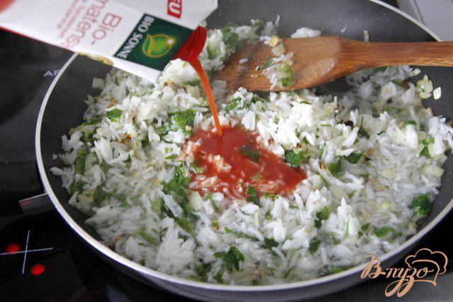 Фото приготовление рецепта: Мусака с овощами и рисом шаг №3