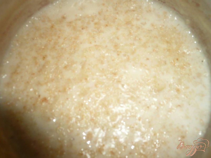 Фото приготовление рецепта: Овсяная каша с кокосовым маслом шаг №3