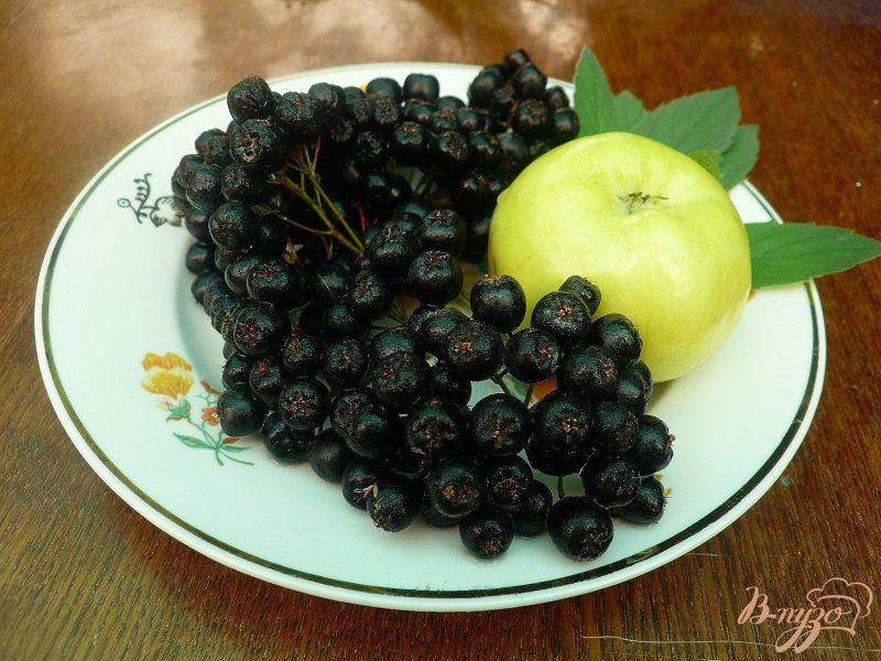 Фото приготовление рецепта: Компот из черноплодной рябины с яблоком и мятой шаг №1
