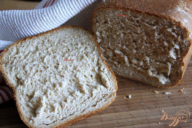 Фото приготовление рецепта: Хлеб из ржаной, цельнозерновой и пшеничной муки шаг №6