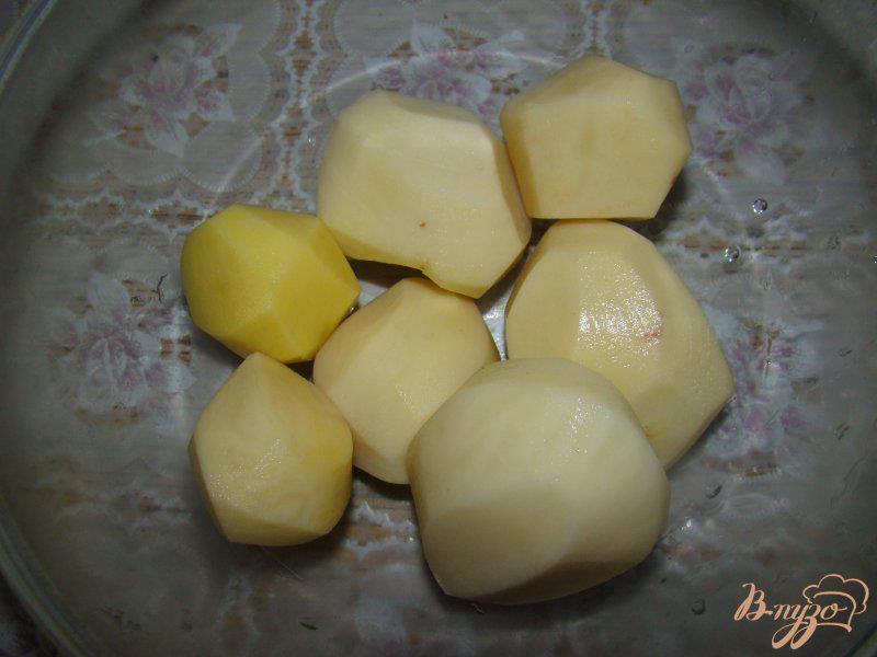 Фото приготовление рецепта: Картофель с салом шаг №1