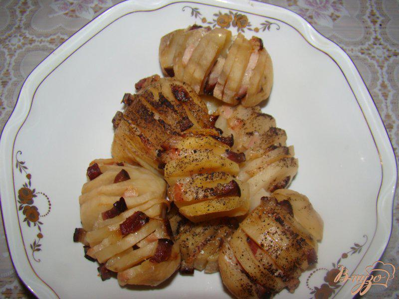 Фото приготовление рецепта: Картофель с салом шаг №4