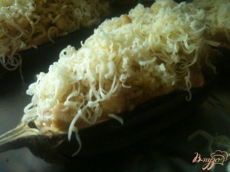 Фото приготовление рецепта: Баклажаны с курицей и рисом шаг №6