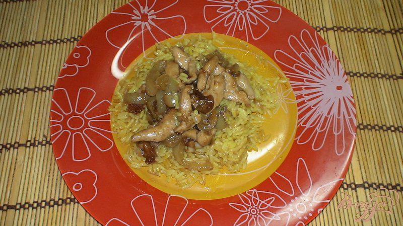 Фото приготовление рецепта: Куриное филе по-китайски с рисом шаг №9