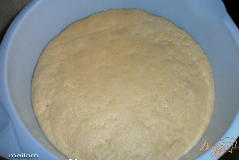 Фото приготовление рецепта: Кукурузно-пшеничный батон с сыром шаг №3