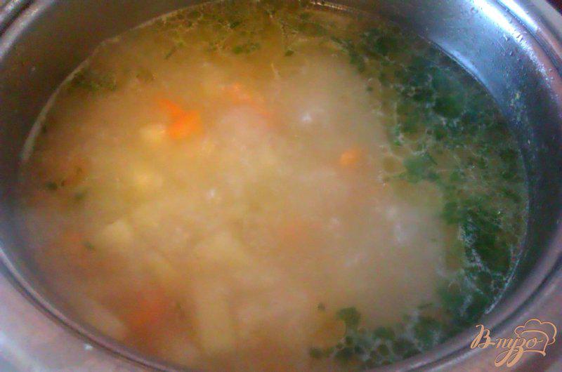 Фото приготовление рецепта: Овощной суп на курином бульоне шаг №5
