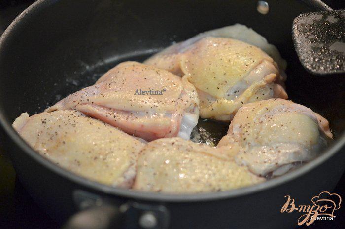 Фото приготовление рецепта: Куриная запеканка с зеленой фасолью шаг №2