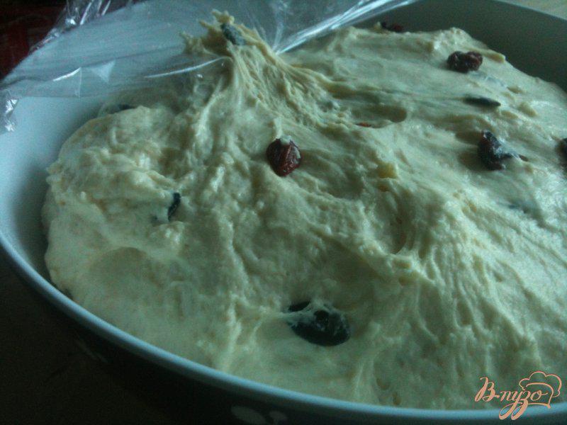 Фото приготовление рецепта: Багет с тыквенными семечками и сушеной клюквой шаг №4