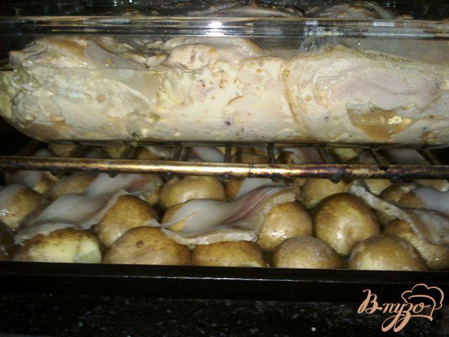Фото приготовление рецепта: Запеченный картофель с тимьяном шаг №5