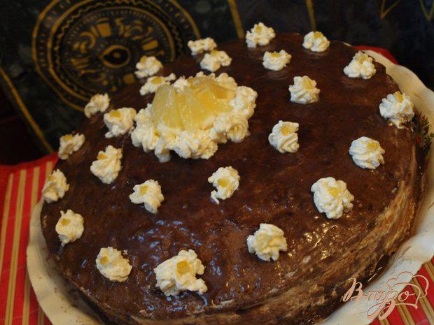 Фото приготовление рецепта: Нежный торт с лимонным кремом шаг №6