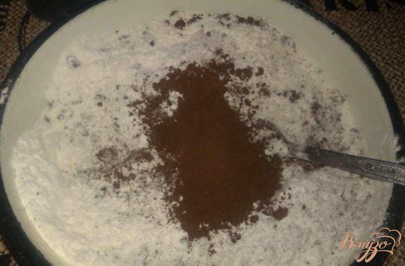 Фото приготовление рецепта: Шоколадные панкейки шаг №1