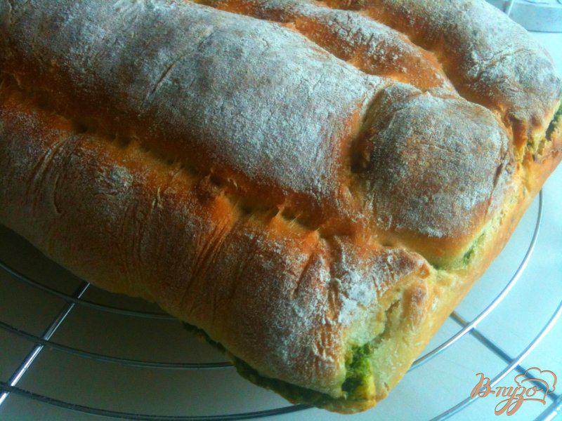 Фото приготовление рецепта: Овсяный хлеб со шпинатом шаг №8
