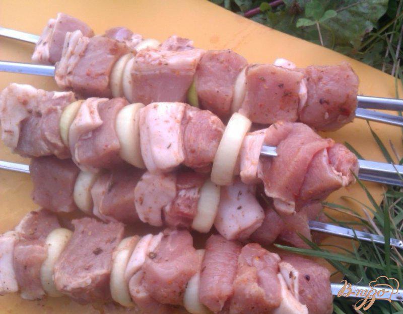 Фото приготовление рецепта: Свиной шашлык с кетчупом шаг №7