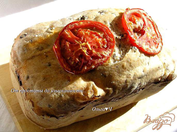Фото приготовление рецепта: Оливковый хлеб с маслинами и каперсами шаг №5