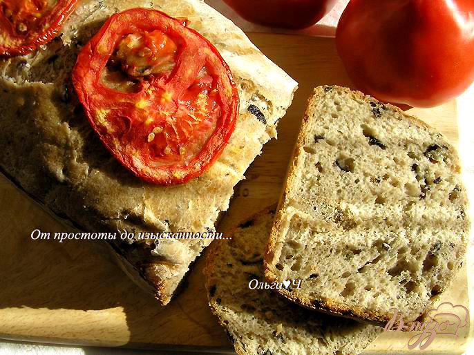 Фото приготовление рецепта: Оливковый хлеб с маслинами и каперсами шаг №6