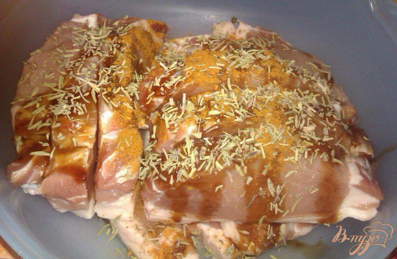 Фото приготовление рецепта: Свиная корейка с розмарином на решетке шаг №1