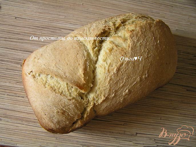 Фото приготовление рецепта: Хлеб с кукурузной мукой и овсяными хлопьями шаг №4