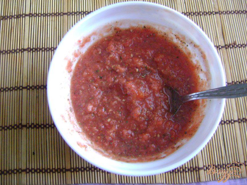 Фото приготовление рецепта: Запеканка из баклажан с помидорами и сыром шаг №6