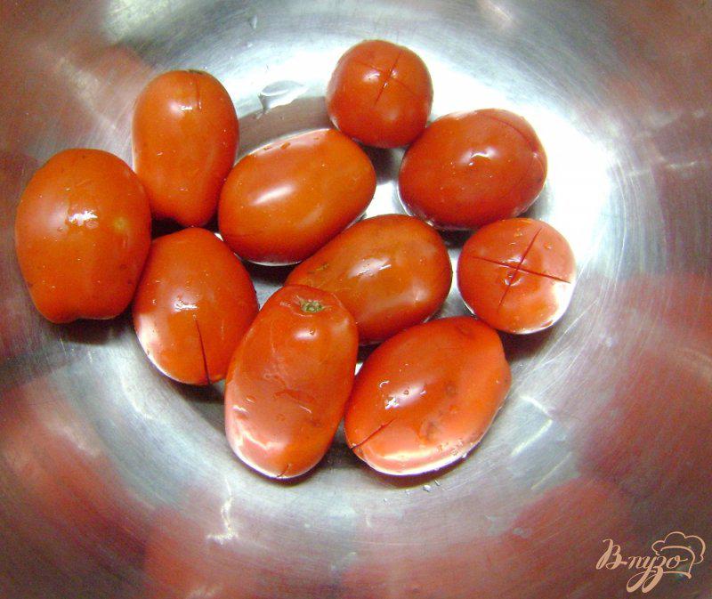 Фото приготовление рецепта: Запеканка из баклажан с помидорами и сыром шаг №3