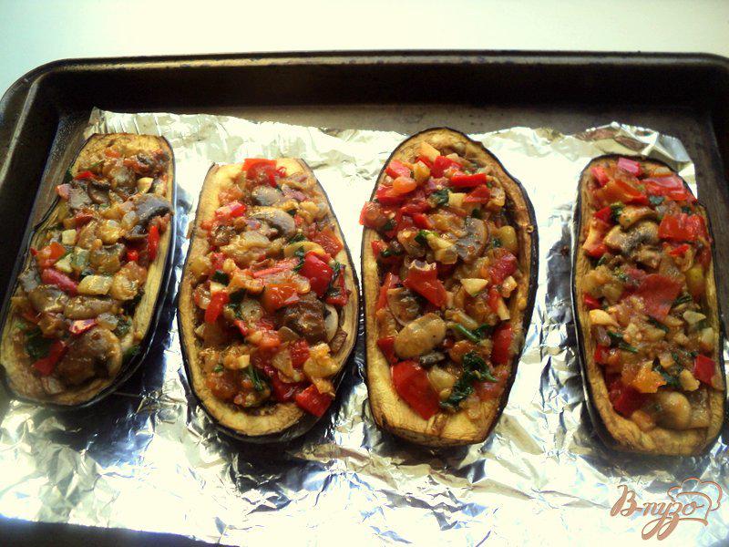 Фото приготовление рецепта: Фаршированные баклажаны в духовке шаг №6