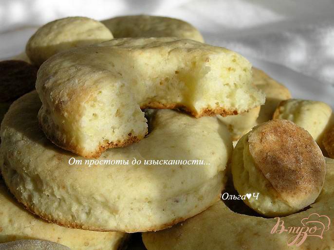 Фото приготовление рецепта: Творожные пончики с овсяными хлопьями шаг №6