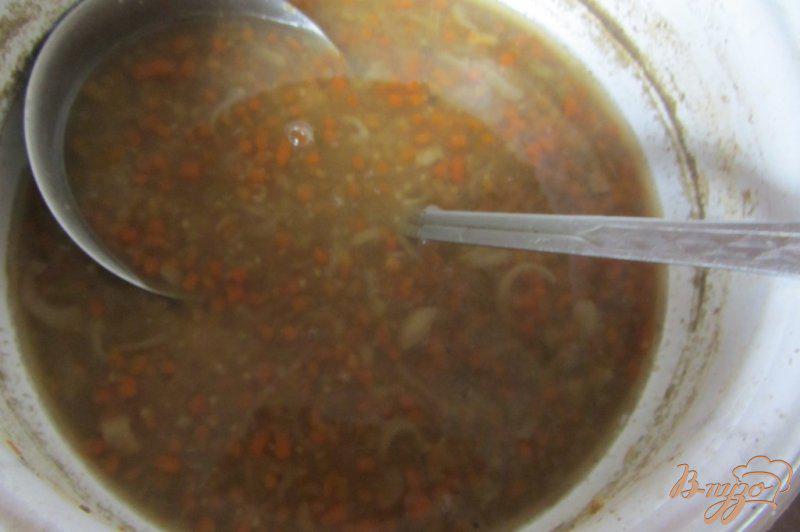 Фото приготовление рецепта: Суп с чечевицей и горохом шаг №6