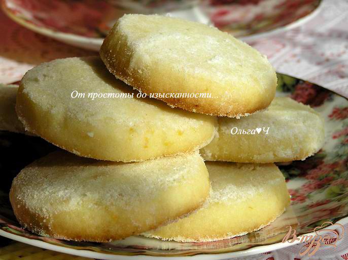 Фото приготовление рецепта: Французское лимонное печенье шаг №7
