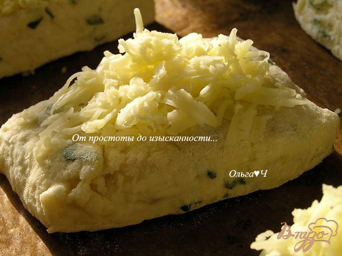 Фото приготовление рецепта: Сырный содовый хлеб шаг №4