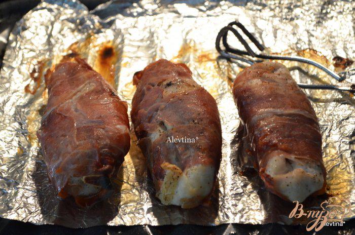 Фото приготовление рецепта: Куриные грудки в прошутто шаг №2