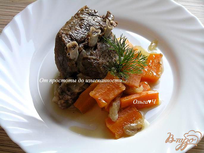 Фото приготовление рецепта: Баранина с морковью в мультиварке шаг №4