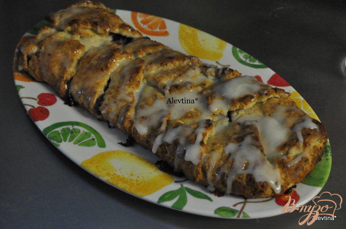 Фото приготовление рецепта: Десертный хлеб к завтраку с начинкой шаг №6