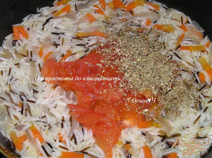 Фото приготовление рецепта: Пряный рис с овощами шаг №3