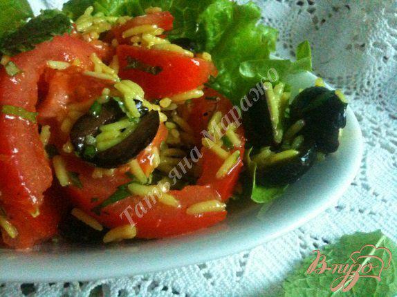 Фото приготовление рецепта: Рисовый салат с помидорами шаг №6