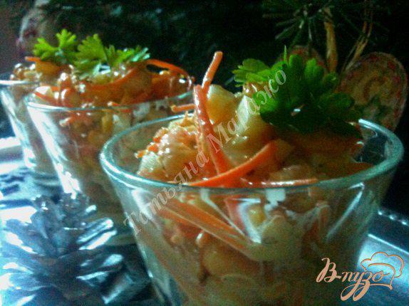 Фото приготовление рецепта: Салат с креветками и  белой спаржей шаг №5
