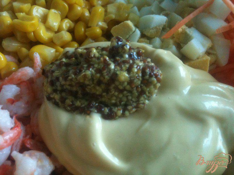Фото приготовление рецепта: Салат с креветками и  белой спаржей шаг №4