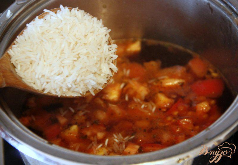 Фото приготовление рецепта: Китайский суп из томатов шаг №4