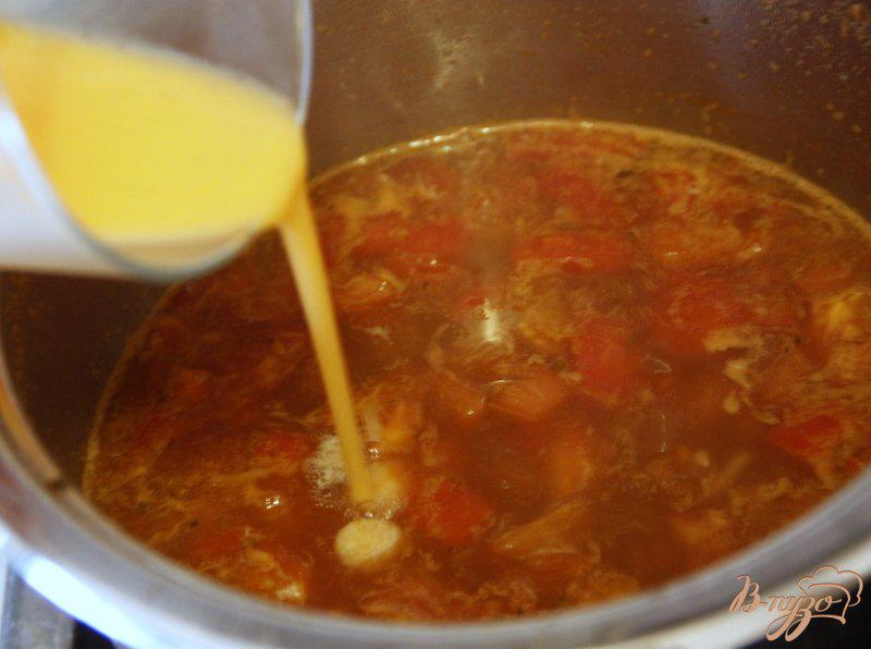Фото приготовление рецепта: Китайский суп из томатов шаг №5
