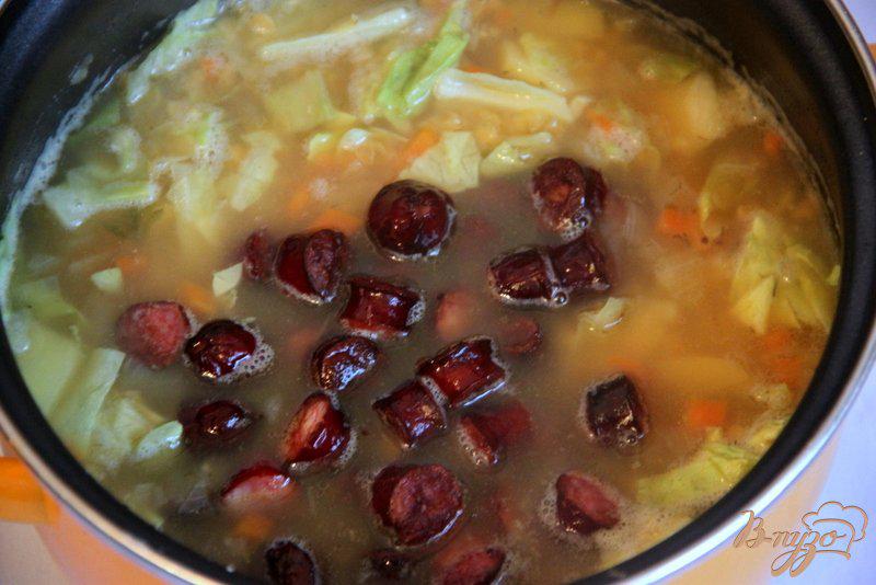 Фото приготовление рецепта: Linseneintopf - густой суп с чечевицей шаг №5