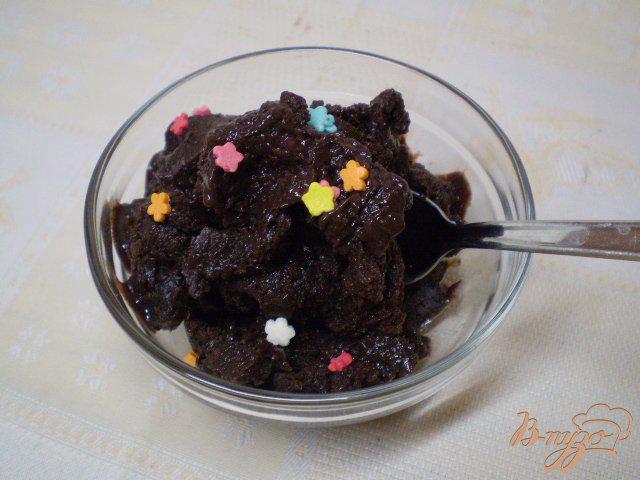 Фото приготовление рецепта: Мороженое с какао шаг №8