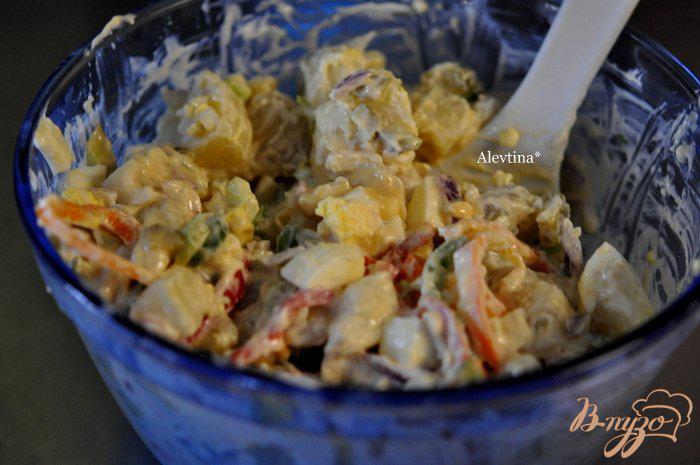 Фото приготовление рецепта: Салат картофельный Аллилуйя шаг №2