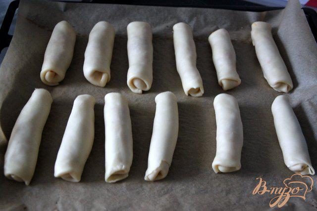 Фото приготовление рецепта: Пирожки- «сигары»,  с капустой шаг №6