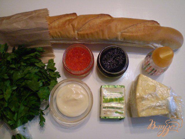 Фото приготовление рецепта: Праздничные бутербродики шаг №1