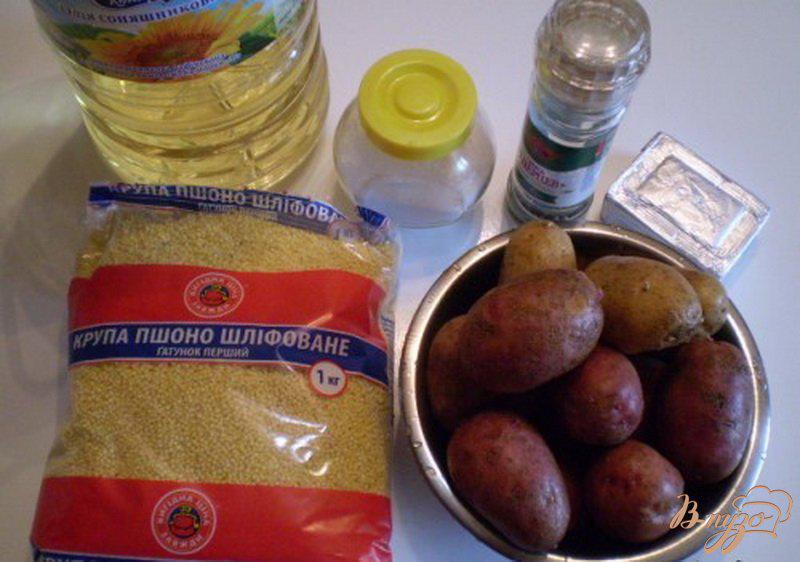 Фото приготовление рецепта: Биточки картофельные с пшенкой шаг №1