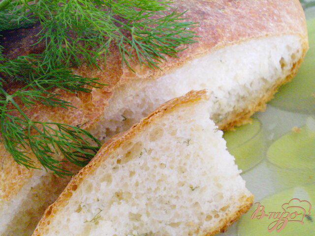 Фото приготовление рецепта: Домашний хлеб с укропом шаг №8