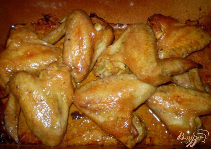 Фото приготовление рецепта: Крылышки маринованные в соевом соусе с медом шаг №5