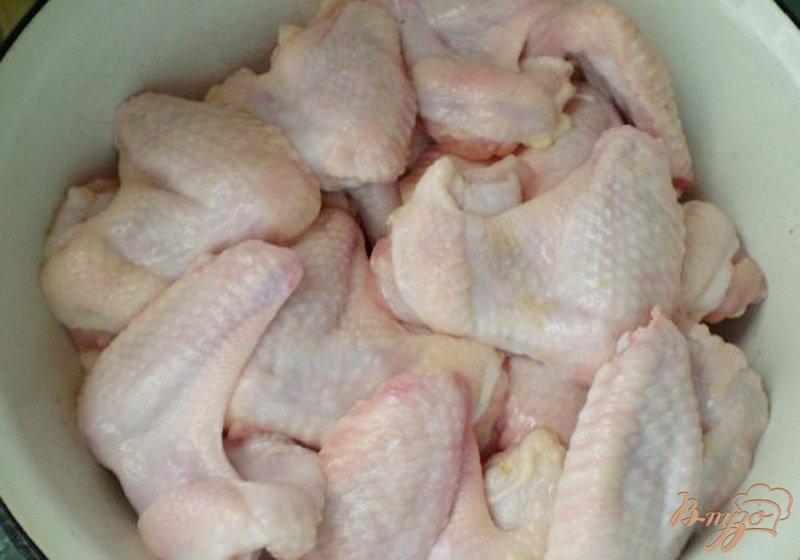 Фото приготовление рецепта: Куриные крылышки в соевом соусе с горчицей шаг №1