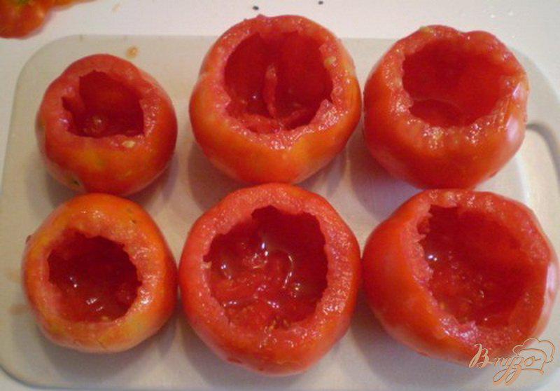 Фото приготовление рецепта: Фаршированные помидоры запеченные в духовке шаг №4