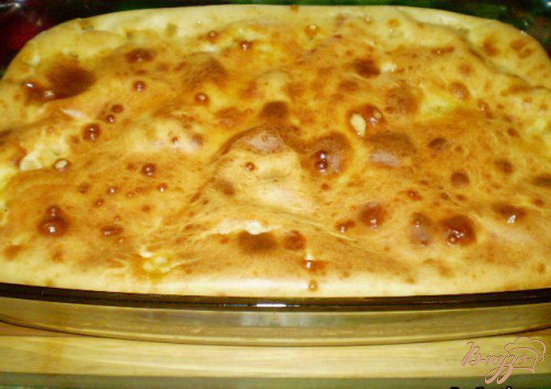 Фото приготовление рецепта: Заливной пирог с капустой шаг №7