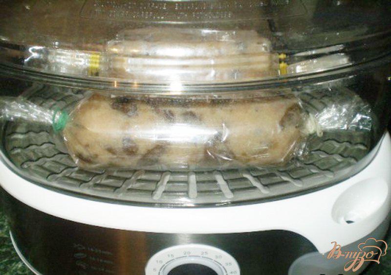 Фото приготовление рецепта: Колбаса с грибами домашняя шаг №5
